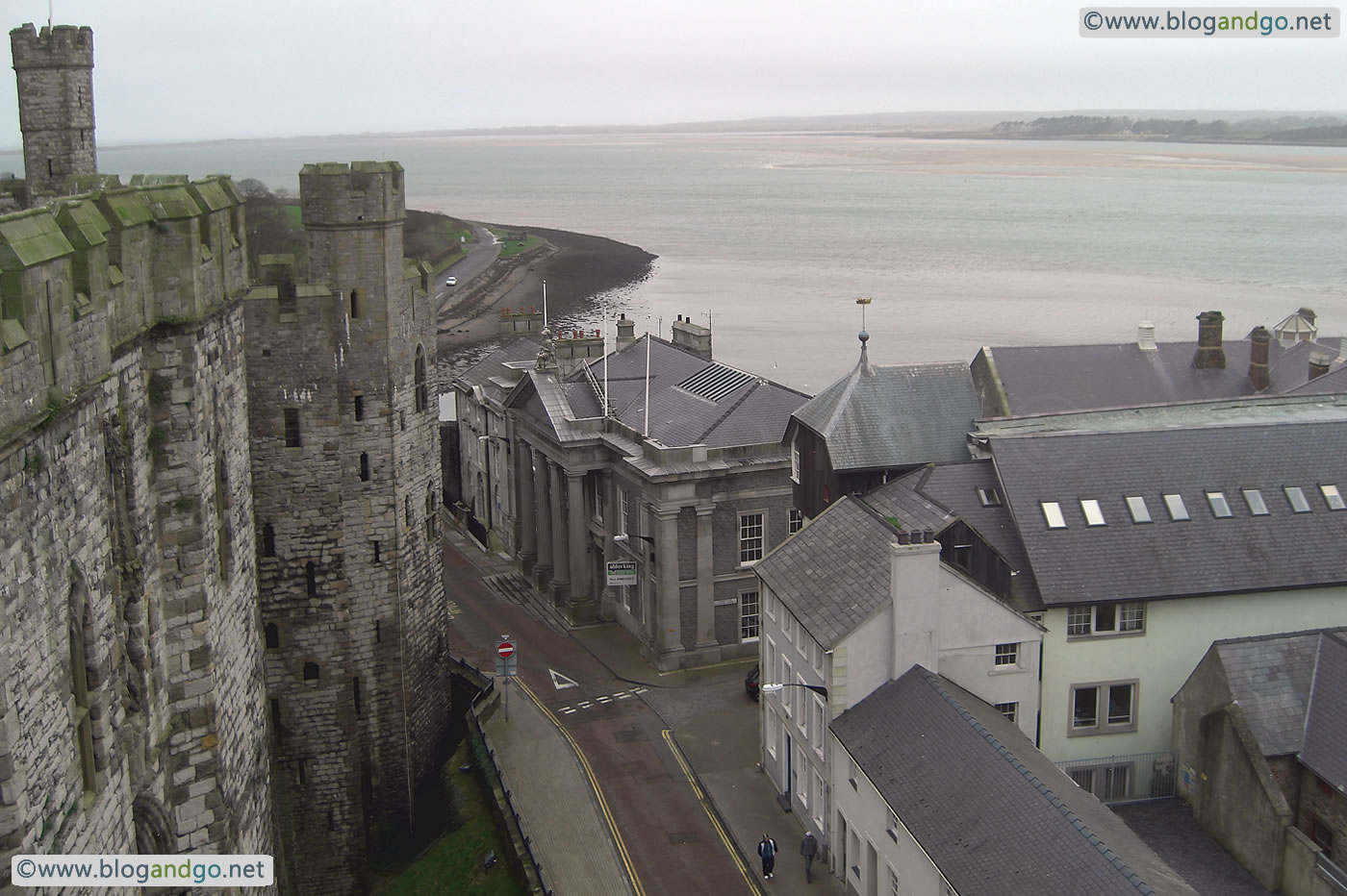 Caernarfon - Well Tower from Kings Gate